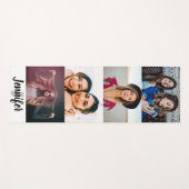 Aangepast 4 Fotocollage Aangepaste naam en monogra Yogamat (Voorkant (horizontaal))