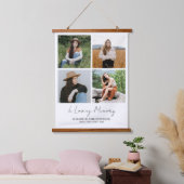 Aangepast 4 fotocollage begrafenis bij het houden hangend wandkleed (Slaapkamer)