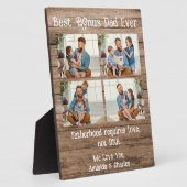 Aangepast 4 fotocollage Bonus Pap vaders dag Hood Fotoplaat (Zijkant)