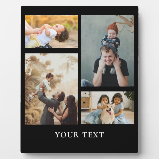 Aangepast 4 Fotocollage en tekst toevoegen Fotoplaat (Voorkant)