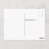 Aangepast 4 foto's zwart-wit Casual script verplaa Briefkaart (Achterkant)