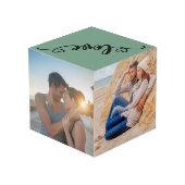 Aangepast 4 Fotosensitieve liefde met hart Kubus (Achter hoekig)