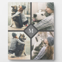 Aangepast 4-fotosjabloon met monogram