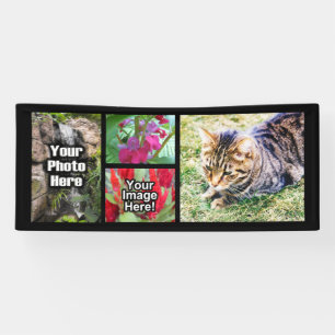 Aangepast 4 Horizontale Afbeelding voor fotocollag Spandoek