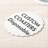 Aangepast 4-inch gescand afstotbare partijgebonden kartonnen onderzetters (Gekanteld)