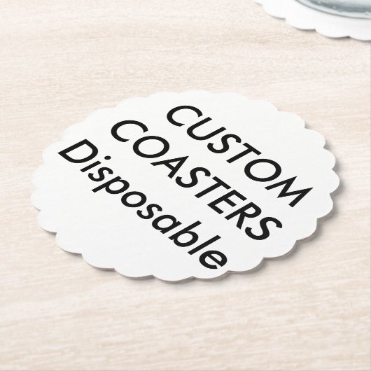 Aangepast 4-inch gescand afstotbare partijgebonden kartonnen onderzetters (Gekanteld)