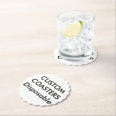 Aangepast 4-inch gescand afstotbare partijgebonden kartonnen onderzetters (Insitu)