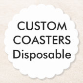 Aangepast 4-inch gescand afstotbare partijgebonden kartonnen onderzetters (Voorkant)