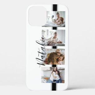 Aangepast 4 Instagram Foto's Filmstrip zwart/wit Case-Mate iPhone Case