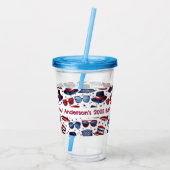 Aangepast 4 juli acryl drinkbeker (Achterkant)