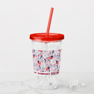 Aangepast 4 juli acryl drinkbeker