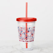 Aangepast 4 juli acryl drinkbeker (Voorkant)