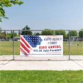 Aangepast 4 juli Parade Red White Blue Spandoek (Insitu)