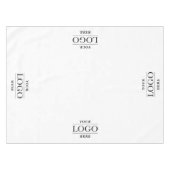 Aangepast 4 Logo Business Restaurant Promo Tafelkleed (Voorkant (Horizontaal))