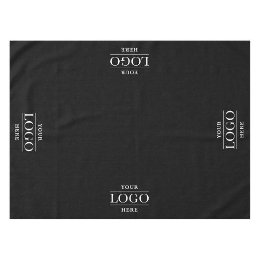 Aangepast 4 Logo Business Restaurant Promo Tafelkleed (Voorkant (Horizontaal))