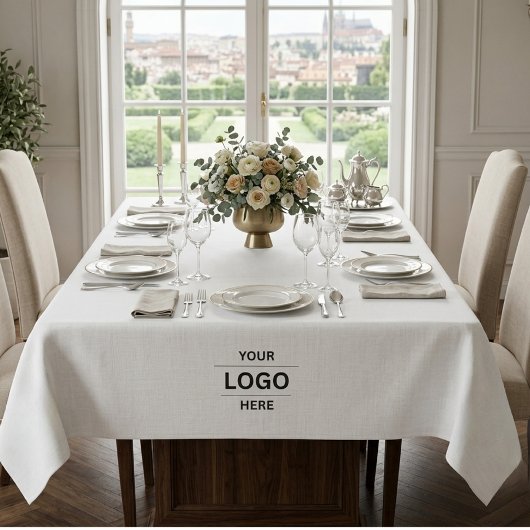 Aangepast 4 Logo Business Restaurant Promo Tafelkleed