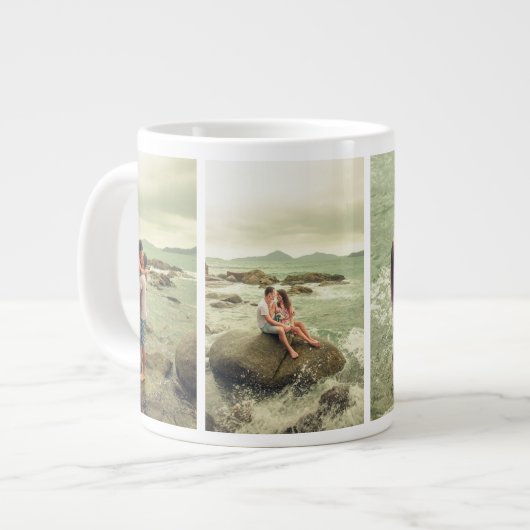 Aangepast 4 Mok voor fotocollage koffie (Links)