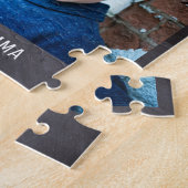 Aangepast 4 Photo Collage Chalkboard Best tante Ev Legpuzzel (Zijkant)