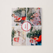 Aangepast 4-reeks voor foto-collage kerst legpuzzel (Verticaal)