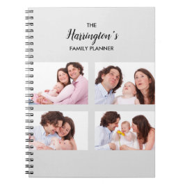 Aangepast 4-serie Foto's Collage Rechthoek Lijst P Notitieboek