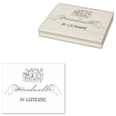 Aangepast 4" x 5" Groot Rubberstempel (Gestempeld)