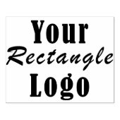 Aangepast 4 "x 5" Rechthoek Logo Hand Stamp Rubberstempel (Afrduk)
