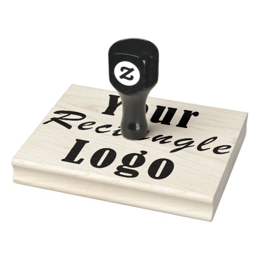 Aangepast 4 "x 5" Rechthoek Logo Hand Stamp Rubberstempel (Stempel)
