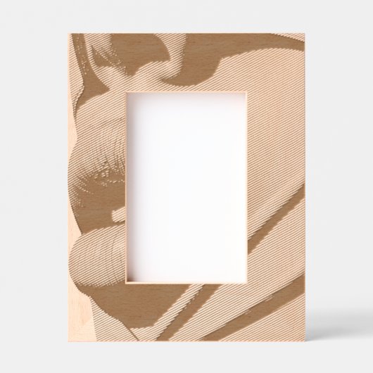 Aangepast 4 "x 6" Portret, FrameStyle: natuurlijk Gegraveerde Lijstjes (Voorkant)