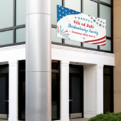 Aangepast 4e van de Zomer van de Zomer van de Zome Spandoek (Buitenkant Gebouw)