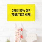 Aangepast 50 %-uitverkoop bannertekens voor winkel spandoek (Insitu)