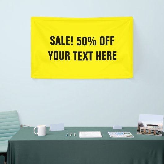 Aangepast 50 %-uitverkoop bannertekens voor winkel spandoek (Beurs)