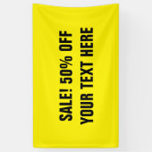 Aangepast 50 %-uitverkoop bannertekens voor winkel spandoek (Verticaal)