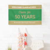 Aangepast 50-yr-klassenreülebanner spandoek (Insitu)