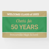 Aangepast 50-yr-klassenreülebanner spandoek (Horizontaal)