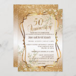 Aangepast - 50e Gold Glitter Wedding Jubileum Kaart<br><div class="desc">Aangepaste bestelling - 50E Glitter Glitter Wedding Jubileum Party-uitnodigingen klaar om u te personaliseren. Kies uit verschillende papiertypen en/of -vormen om aan uw behoeften te voldoen. ⭐ Dit product is 100% . Grafiek en/of tekst kunnen worden toegevoegd, verwijderd, verplaatst, aangepast, omringd, geroteerd enz.. 99% van mijn design in mijn winkel...</div>