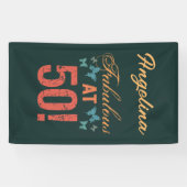 Aangepast 50e verjaardag Fabulous Spandoek (Horizontaal)