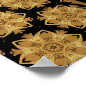 Aangepast 50e verjaardag of jaarlijkse goudsterren poster (Hoek)