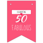 Aangepast 50e verjaardag van 50 jaar en verbluffen vlaggetjes (Eerste vlag)