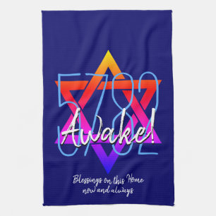 Aangepast 5782 Hebreeuwse Nieuwjaar Theedoek