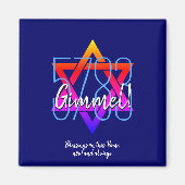 Aangepast 5783 Hebreeuwse Nieuwjaar Magneet (Voorkant)