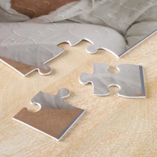 Aangepast 5 Foto Collage Beste Papa Ever Square Legpuzzel (Zijkant)