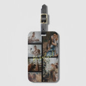 Aangepast 5 Foto's Inzamelteken Bagagelabel (Voorkant (verticaal))