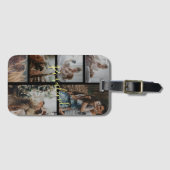 Aangepast 5 Foto's Inzamelteken Bagagelabel (Voorkant (horizontaal))