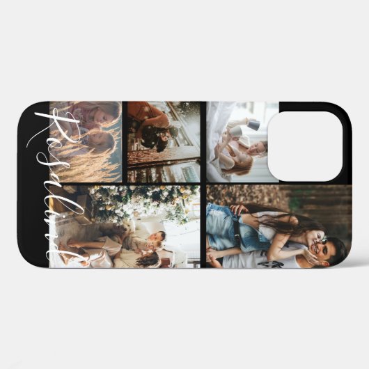 Aangepast 5 Foto's Inzamelteken Case-Mate iPhone Case (Achterkant (horizontaal))