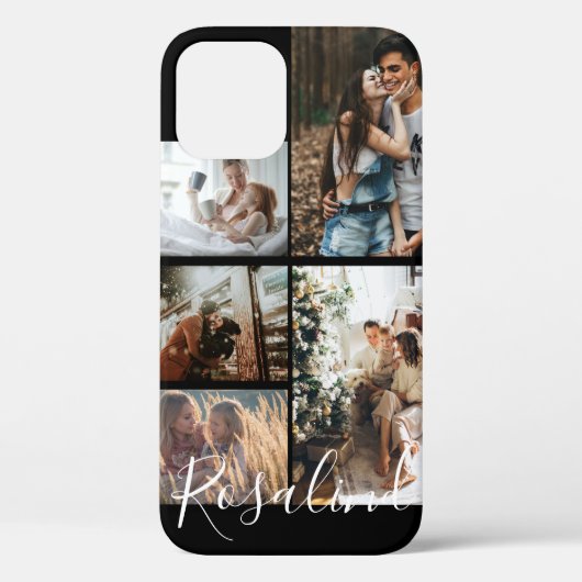 Aangepast 5 Foto's Inzamelteken Case-Mate iPhone Case (Achterkant)