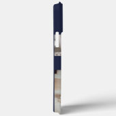 Aangepast 5 Foto's Kute Heart Script Name Navy Blu Case-Mate iPhone Case (Achterkant / Rechts)