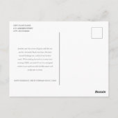 Aangepast 5 Foto's Typografie Holiday Briefkaart (Achterkant)