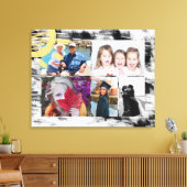 Aangepast 5 foto's zwart-wit Abstract Canvas Afdruk (Insitu (Woonkamer))