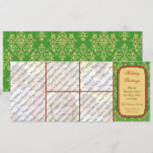 Aangepast 5 kerstfeestelijke fotokaart feestdagenkaart (Voorkant / Achterkant)