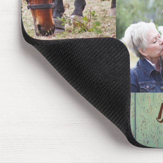 Aangepast 5 Muismat voor foto-inkuilfamilie Pet Ho (Hoek)